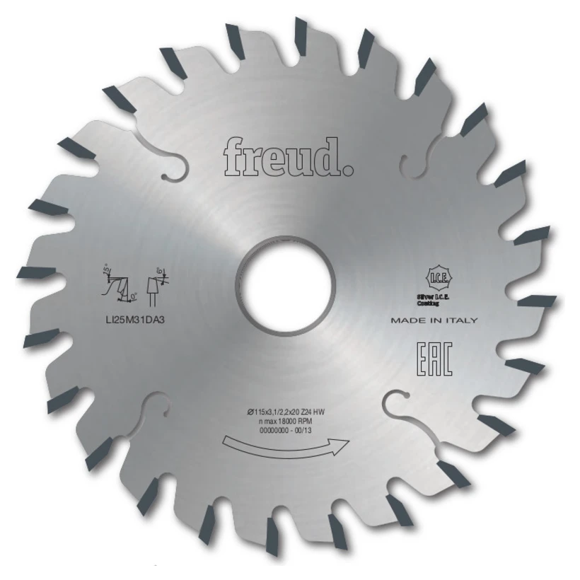 Lama circolare Freud LI25M, lame incisore coniche